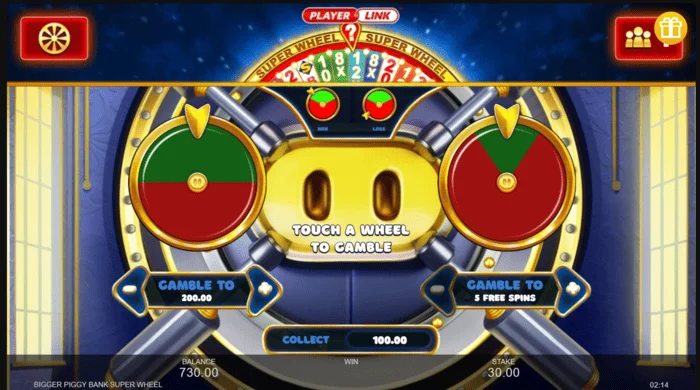 Cluiche beag Bigger Piggy Bank Super Wheel